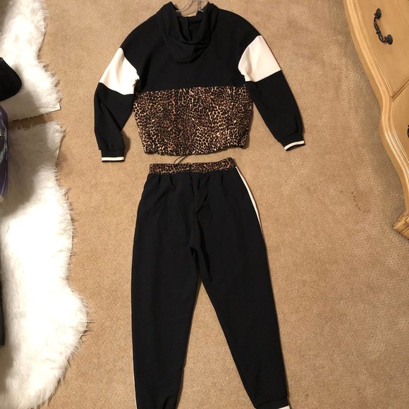 Zara Leopard Print Joggers and Sweatshirt Set - Picture 6 of 6